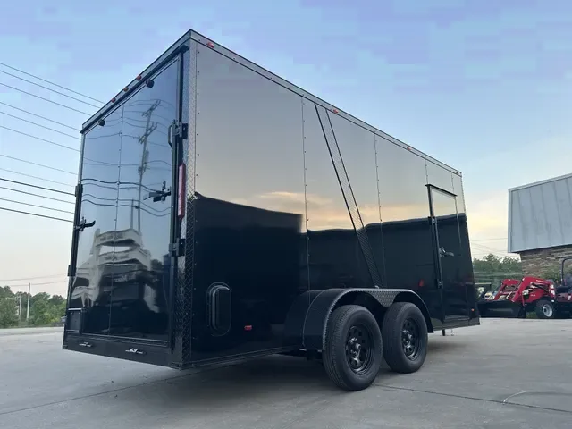New 2025 High Country 7x16 Cargo Trailer - Black on Black Special