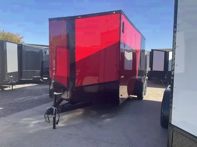 2025 High Country 7x16 Enclosed Cargo Trailer - Red