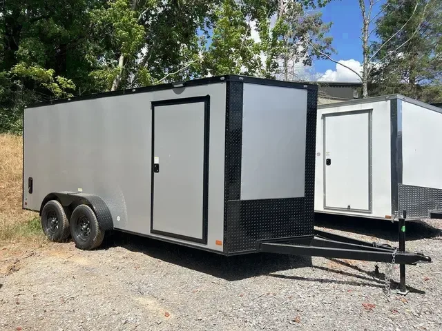 2025 NationCraft 7x16 Silver Cargo Trailer - Opportunity Awaits!