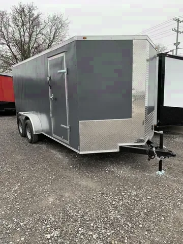 Premium 7x16 Tandem Axle Enclosed Cargo Trailer – Your Offer Awaits!