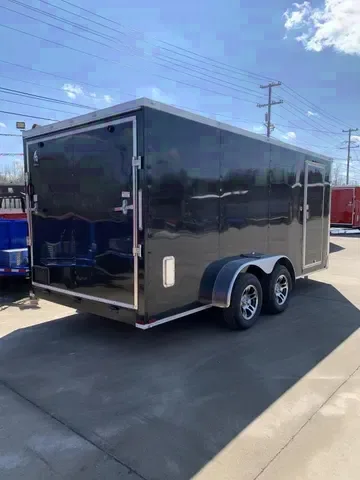 2025 Spartan Cargo 7x16 Tandem Axle Enclosed Trailer - Black