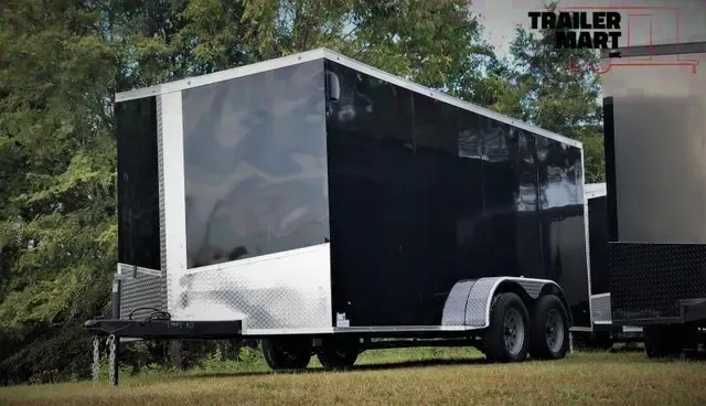 Make Offer: 2025 7x16 Black Enclosed Cargo Trailer - Premium .030 Screwless Design in Clarksville, TN