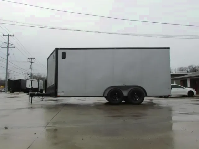 Premium 2025 Spartan Cargo 7x16 Enclosed Trailer - Silver - Submit Your Offer!