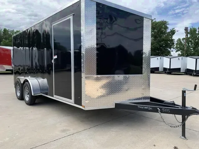 2025 Black 7x16 Enclosed Cargo Trailer - Clarksville, TN