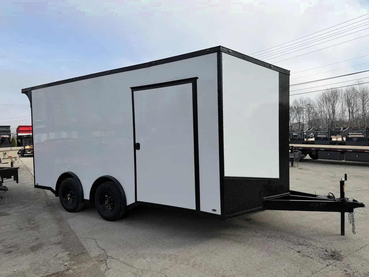 038386 - 2026 Steel Pines Cargo Black Label 8.5X16 Toy Hauler Cargo Trailer