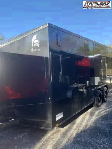 New 2025 Black Spartan 8.5x18 Tandem Axle Enclosed Cargo Trailer - Your Offer Awaits!
