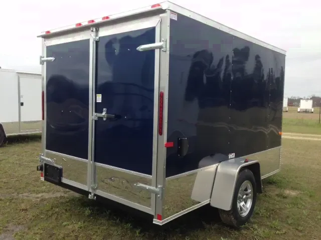 Indigo Blue with Barn Door 10FT Cargo Trailer