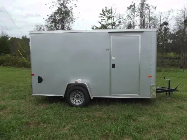 Silver Flat Front 10ft Cargo Trailer