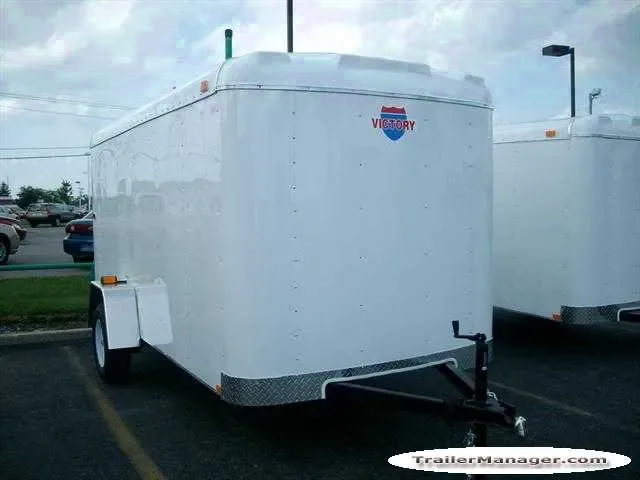 Cargo Trailer, White, Double Doors, 12FT, SA