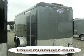 14ft Silver TA Cargo Trailer  with Spare Tire and 3500lb Axl