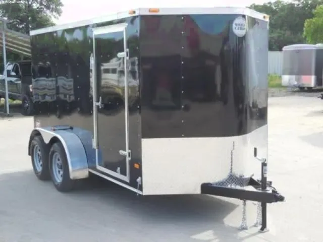 12ft Cargo w/Ramp & Side Door -- Black