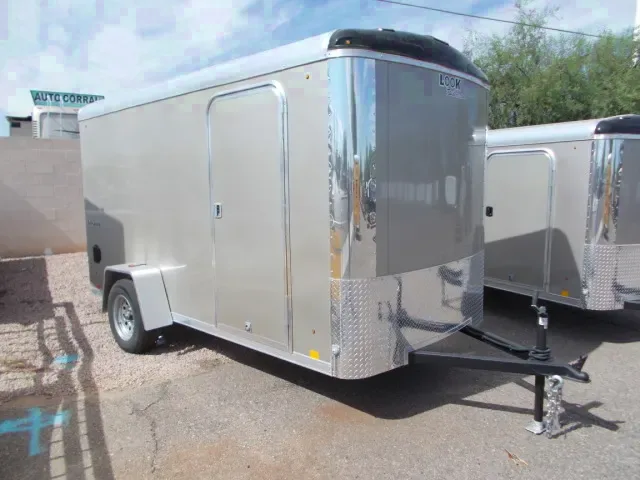 Silver 12ft Single Axle Cargo Trailer
