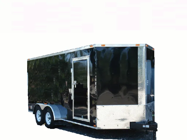 16FT V NOSE RAMP DOOR TRAILER