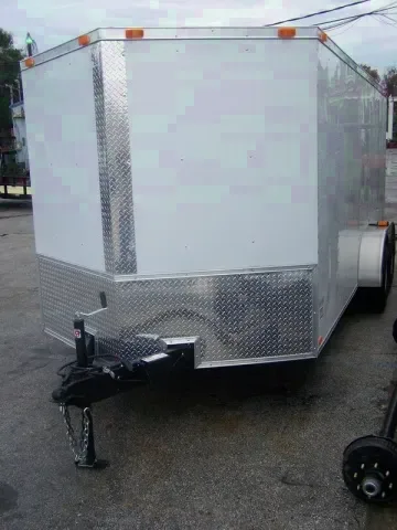 16FT ENCLOSED  V NOSE TRAILER
