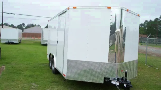 WHITE 24FT WITH V NOSE WITH 5200LB AXLES