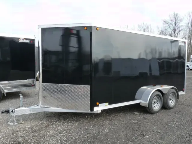 BLACK 16FT ENCLOSED CARGO  TRAILER