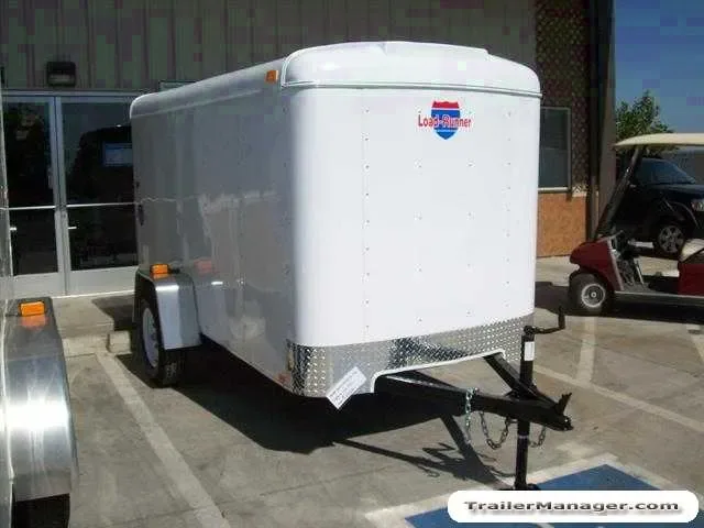 10ft WHITE  With Single Rear Door