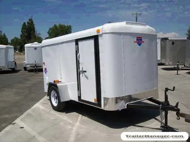 10ft  Single Axle WHITE With Ramp