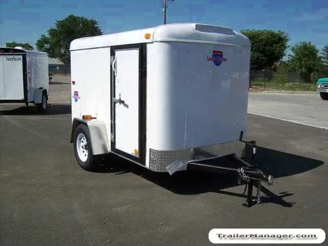 8ft  Single Axle WHITE With Ramp