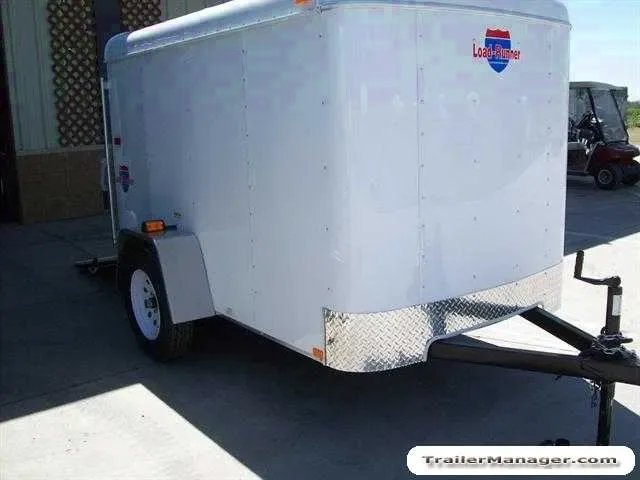 8ft Single Axle WHITE With Ramp