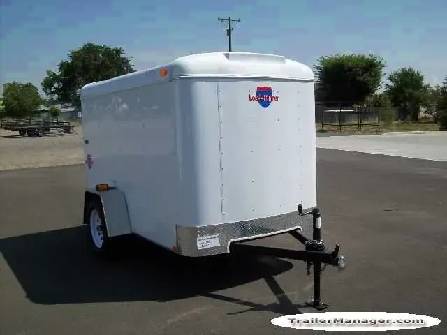 8ft Single Axle WHITE With Ramp