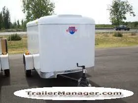 8ft  Single Axle WHITE  With Single Door