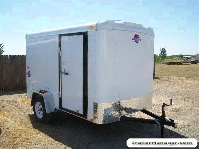 10ft Finished Interior  Single Axle WHITE With Ramp