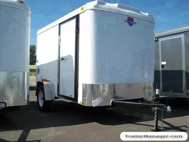 10ft  Single Axle WHITE With Ramp w/ATP stone guard