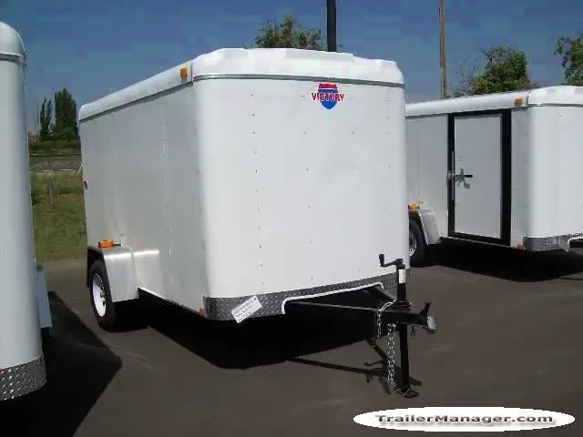 10ft  Single Axle WHITE With Ramp
