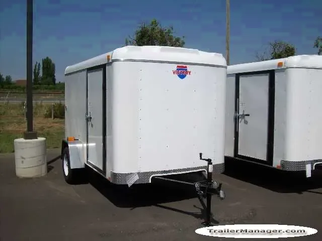 10ft Single Axle WHITE With Ramp w/Spare Tire