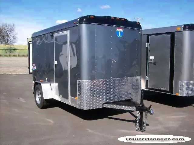 10ft Single Axle SILVER With Double Door
