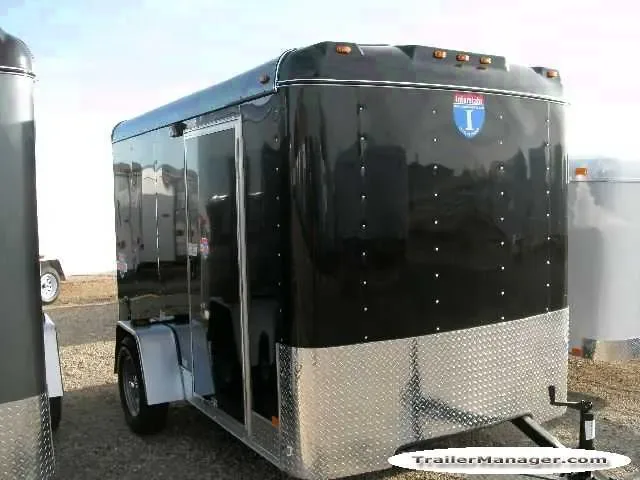 10ft Single Axle BLACK With Ramp-Spare Tire