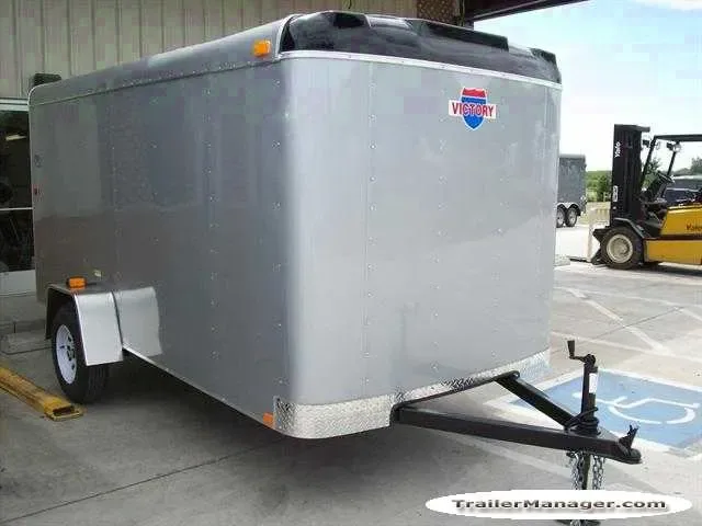 12ft  Single Axle WHITE With Ramp-W/3500lb Axle