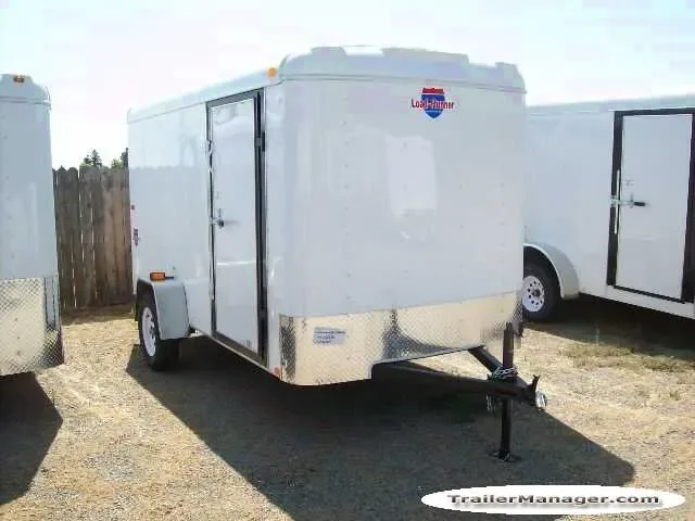 12ft  Single Axle WHITE With Ramp