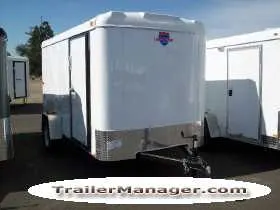 12ft  Single Axle WHITE With Ramp