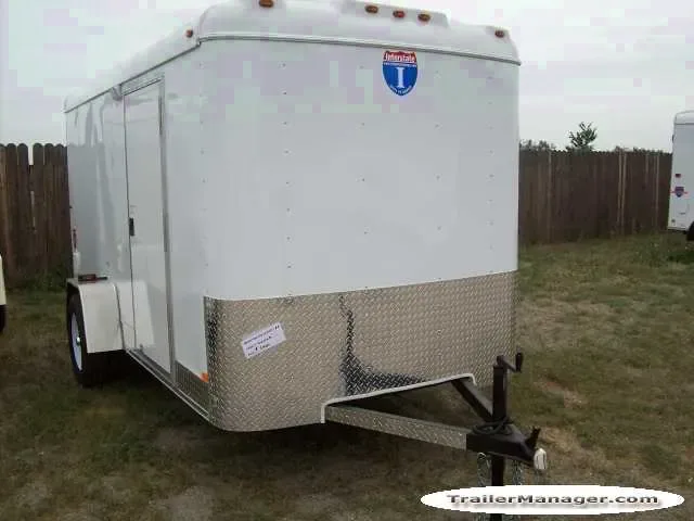 12ft Axle WHITE With Ramp-Flat Front