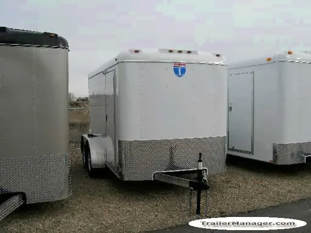 12ft Tandem Axle WHITE With Ramp