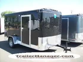 12ft Single Axle BLACK With Ramp