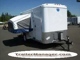 12ft Single Axle WHITE With Ramp-Fold Out Beds