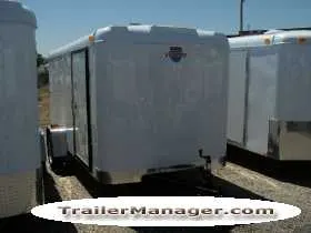 12ft  Single Axle WHITE With Double Door