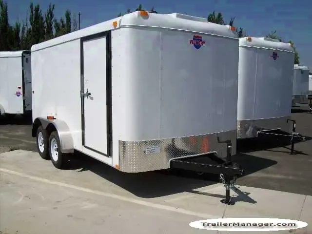 14ft  Tandem Axle WHITE With Ramp