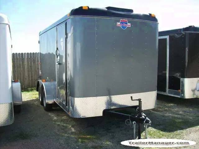14ft Silver Flat Front Cargo Trailer