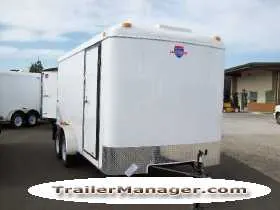 14ft  Tandem Axle-7K WHITE With Ramp