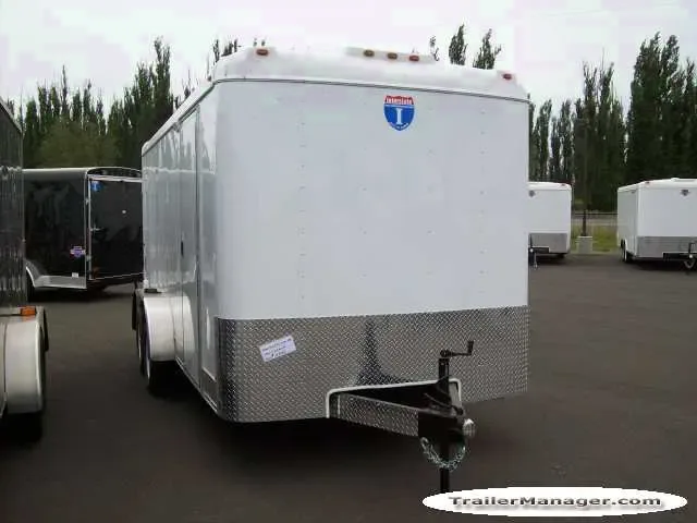 16ft Tandem 3500lb Axle WHITE With Ramp