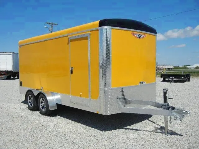 16FT All Aluminum W / Ramp - Yellow, Finished Interior
