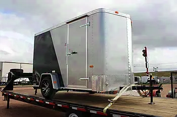 SILVER/BLACK 12FT SINGLE AXLE (3500LB) CARGO