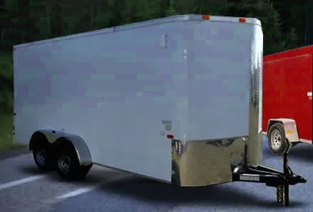 12FT ENCLOSED TRAILER W/REAR RAMP GATE AND 3500LB AXLES