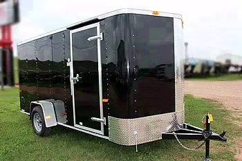 12FT SINGLE AXLE W/REAR RAMP GATE