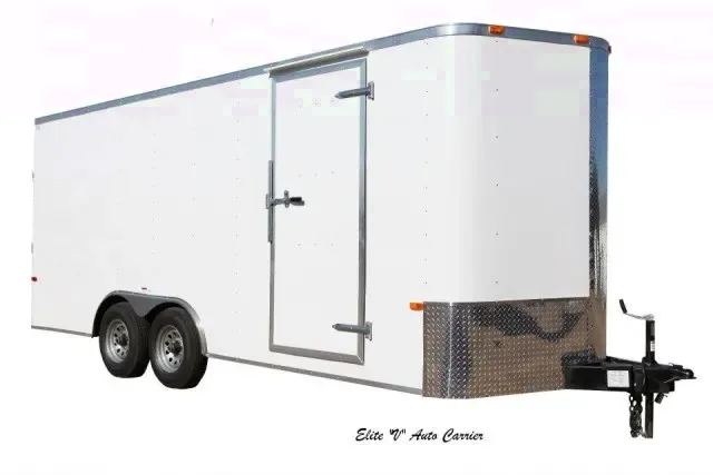 18FT WHITE V-NOSE CARGO