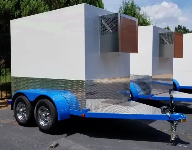 10FT Refrigerated Trailer 5200lb Tandem Axles